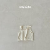 ［milk powder］Lime lace vest