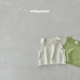 ［milk powder］Lime lace vest