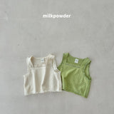 ［milk powder］Lime lace vest