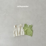 ［milk powder］Lime lace vest