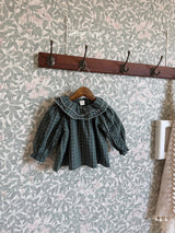 ［marron］Ellis check blouse