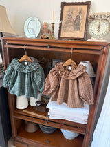 ［marron］Ellis check blouse