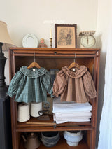［marron］Ellis check blouse
