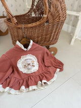 ［marron］Toto lace hoodie