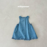 ［milk powder］Milly denim one-piece
