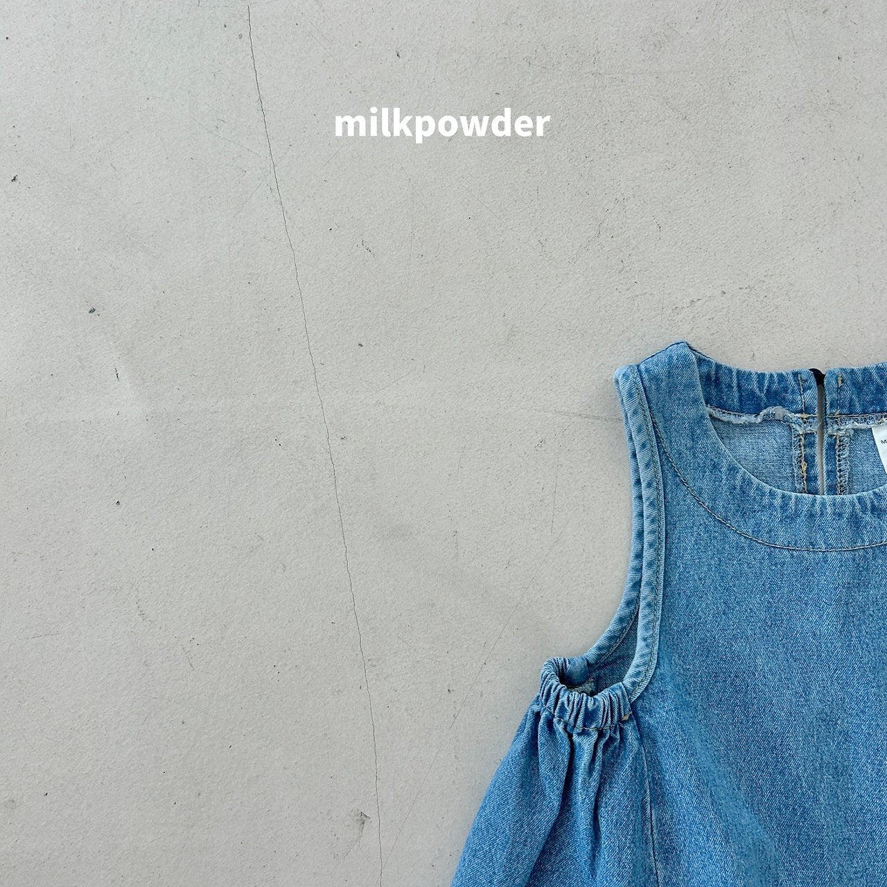 ［milk powder］Milly denim one-piece