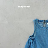 ［milk powder］Milly denim one-piece