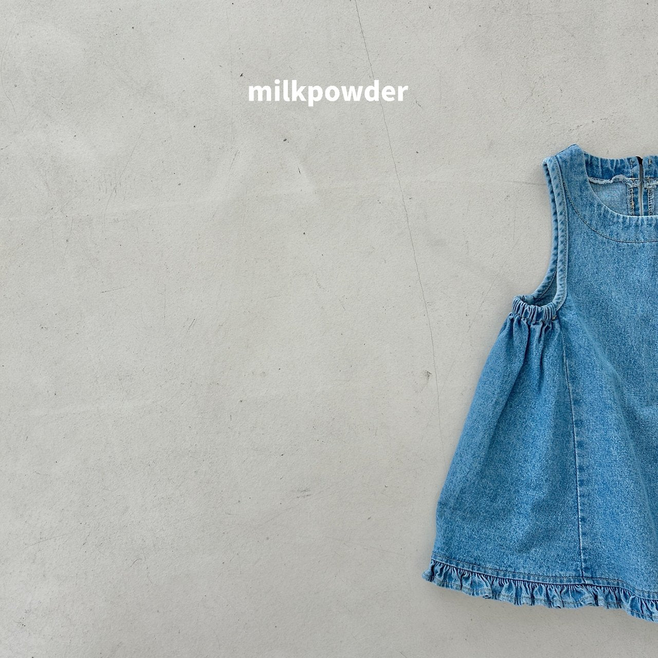 ［milk powder］Milly denim one-piece