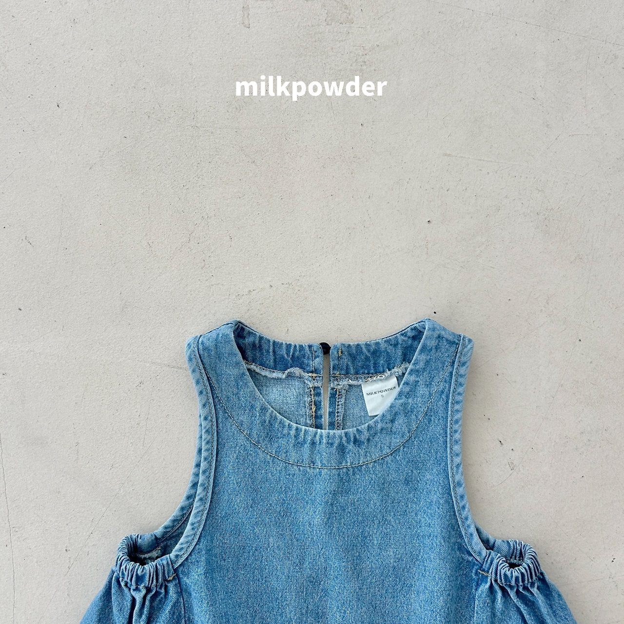 ［milk powder］Milly denim one-piece