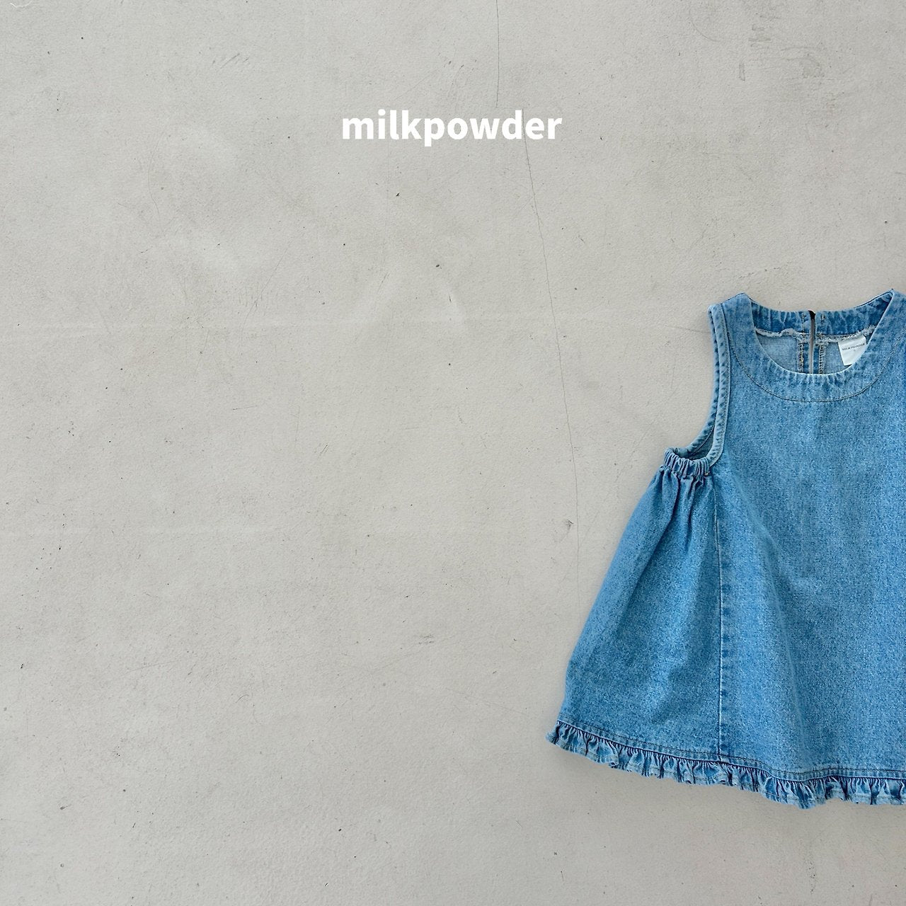 ［milk powder］Milly denim one-piece