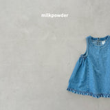 ［milk powder］Milly denim one-piece