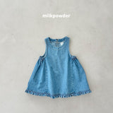 ［milk powder］Milly denim one-piece