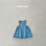 ［milk powder］Milly denim one-piece