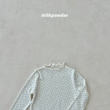 ［milk powder］Mellow flower tee