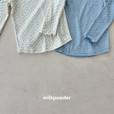 ［milk powder］Mellow flower tee