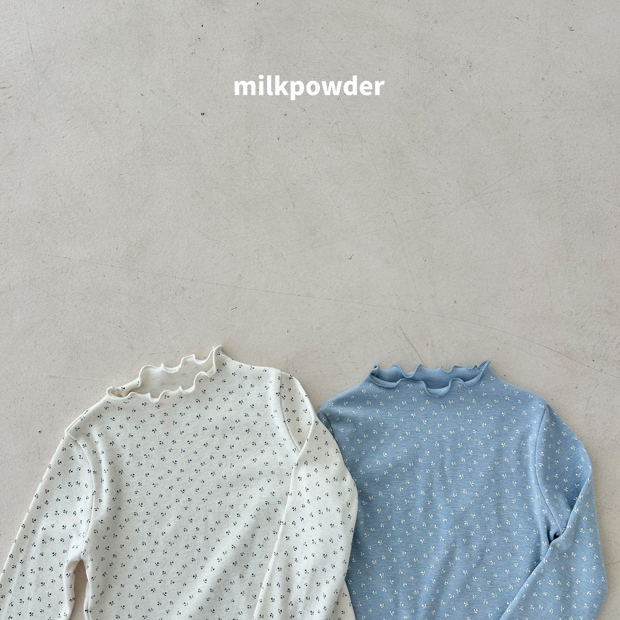 ［milk powder］Mellow flower tee