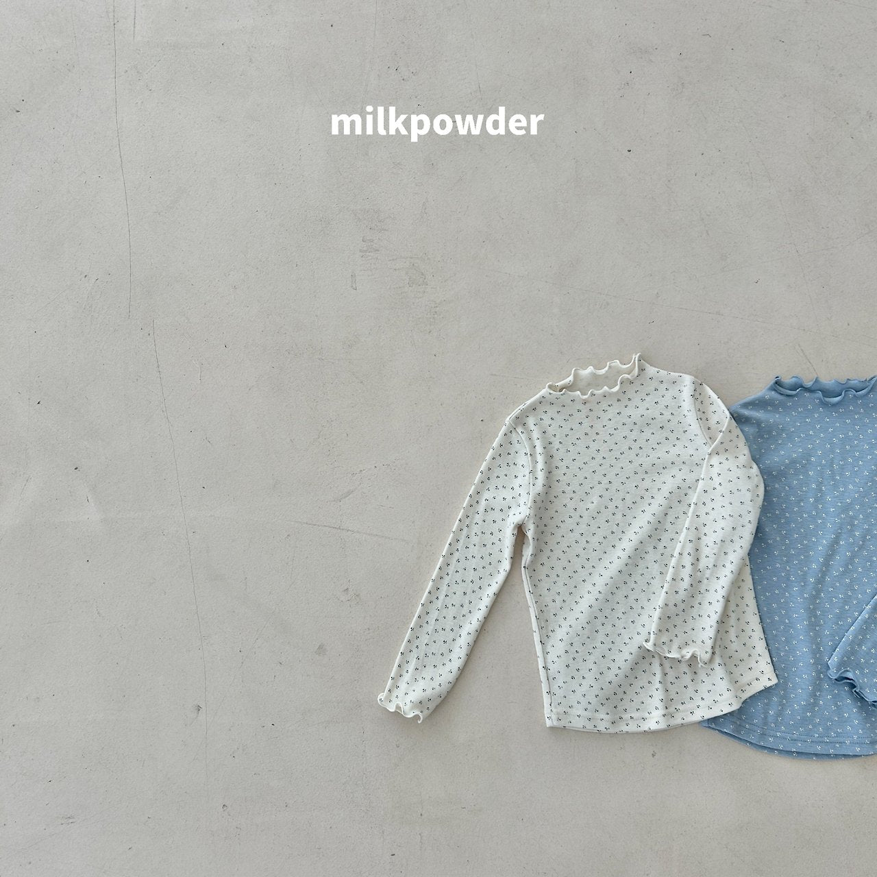 ［milk powder］Mellow flower tee