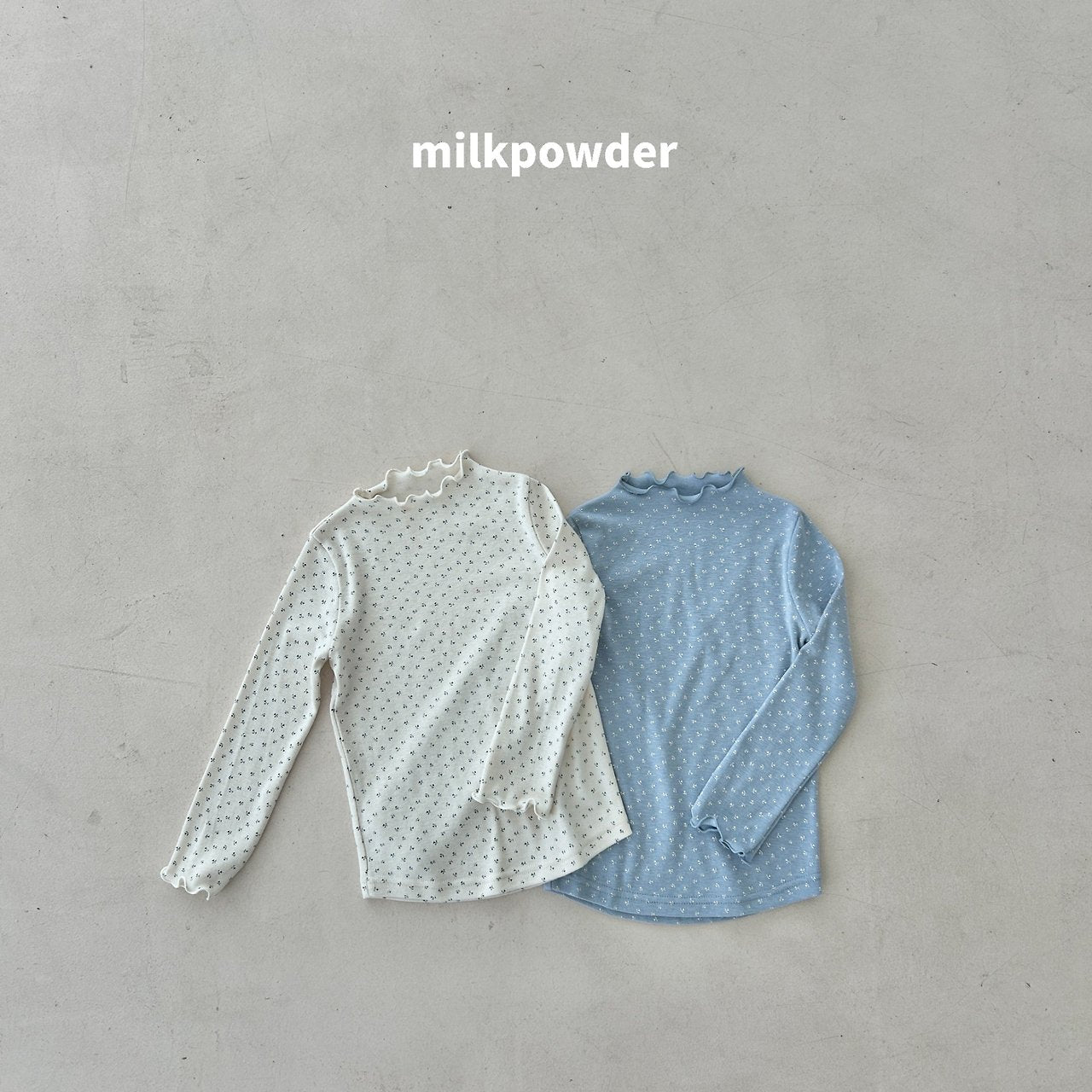 ［milk powder］Mellow flower tee