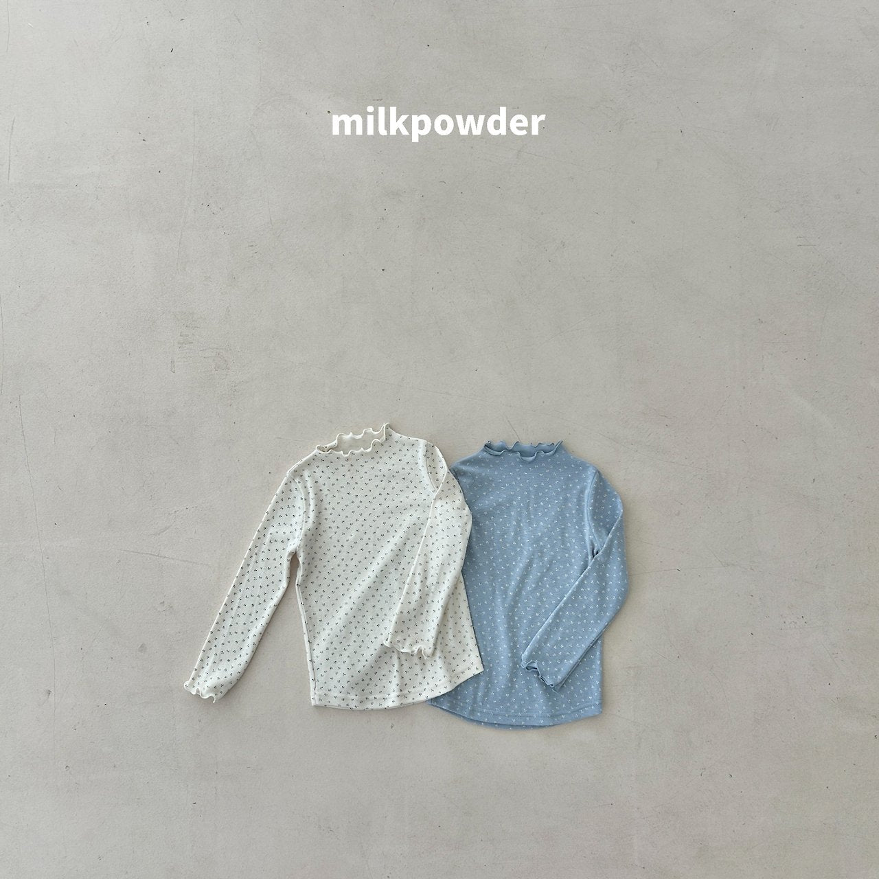 ［milk powder］Mellow flower tee