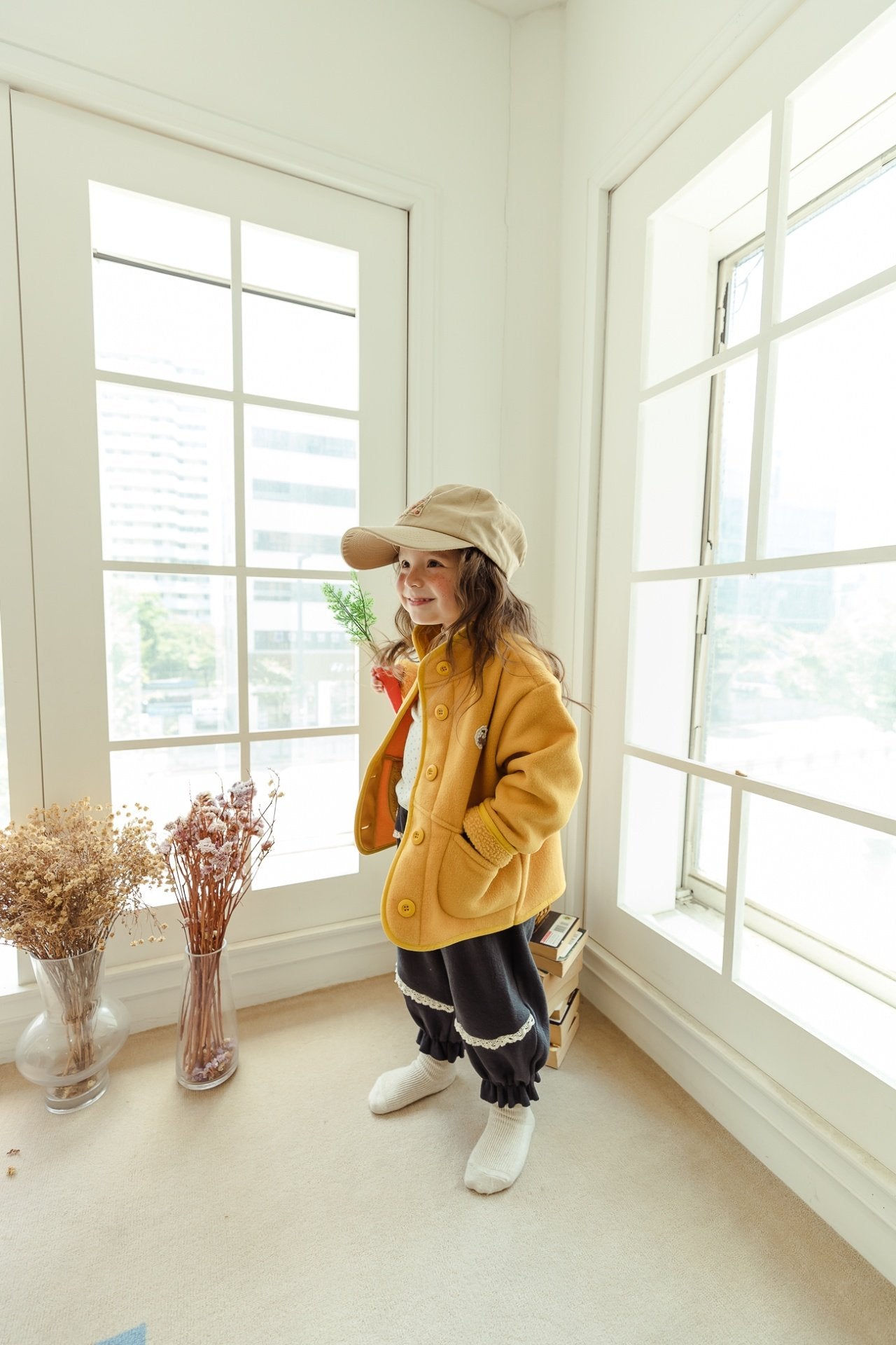 ［milk powder］Mellow flower tee