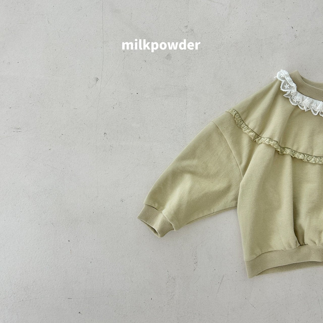 ［milk powder］Olive lace mtm