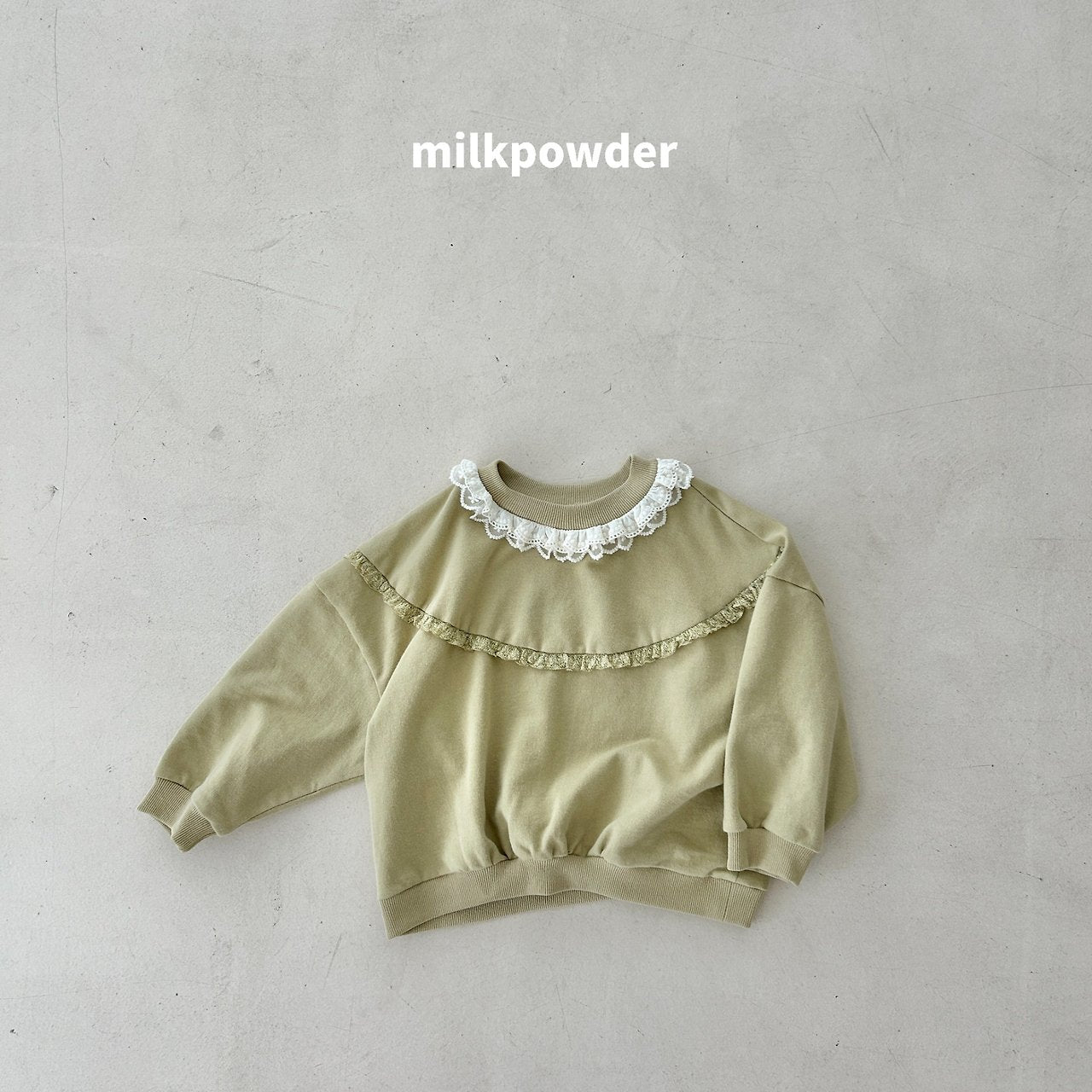［milk powder］Olive lace mtm