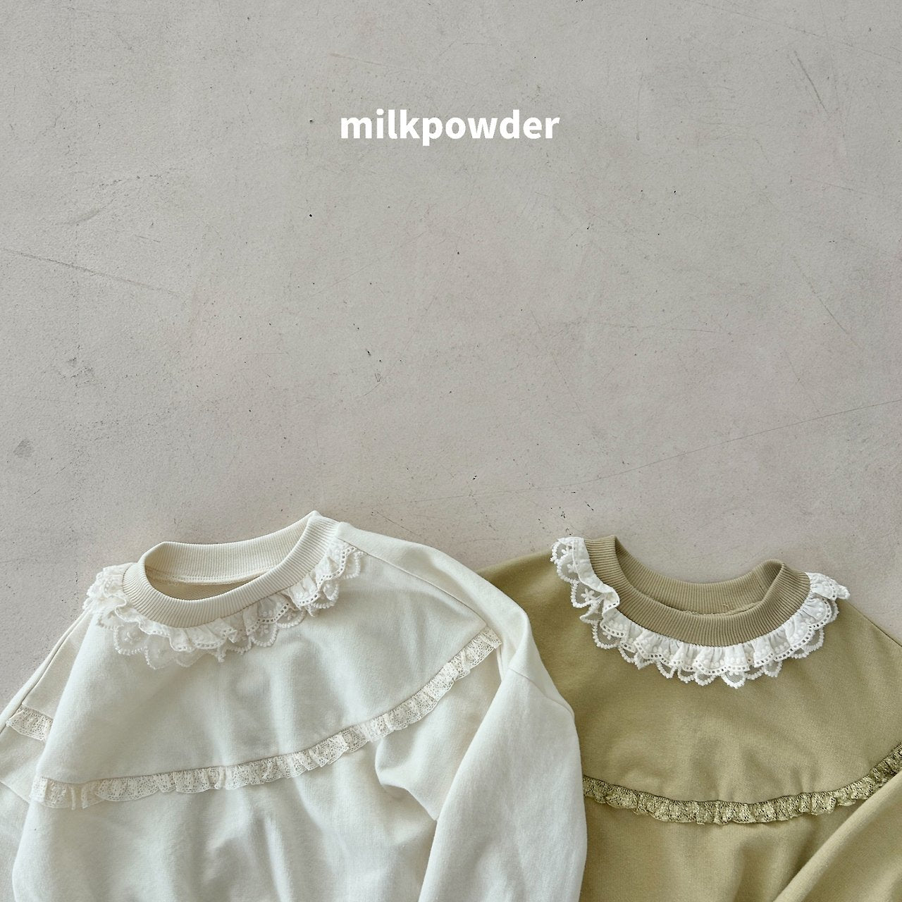 ［milk powder］Olive lace mtm