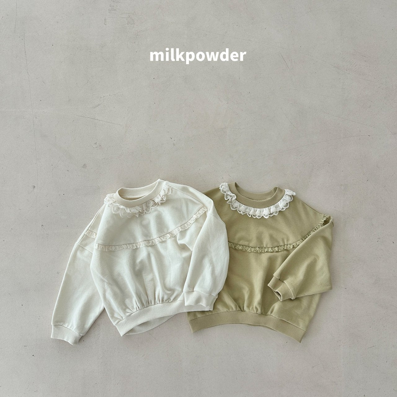 ［milk powder］Olive lace mtm