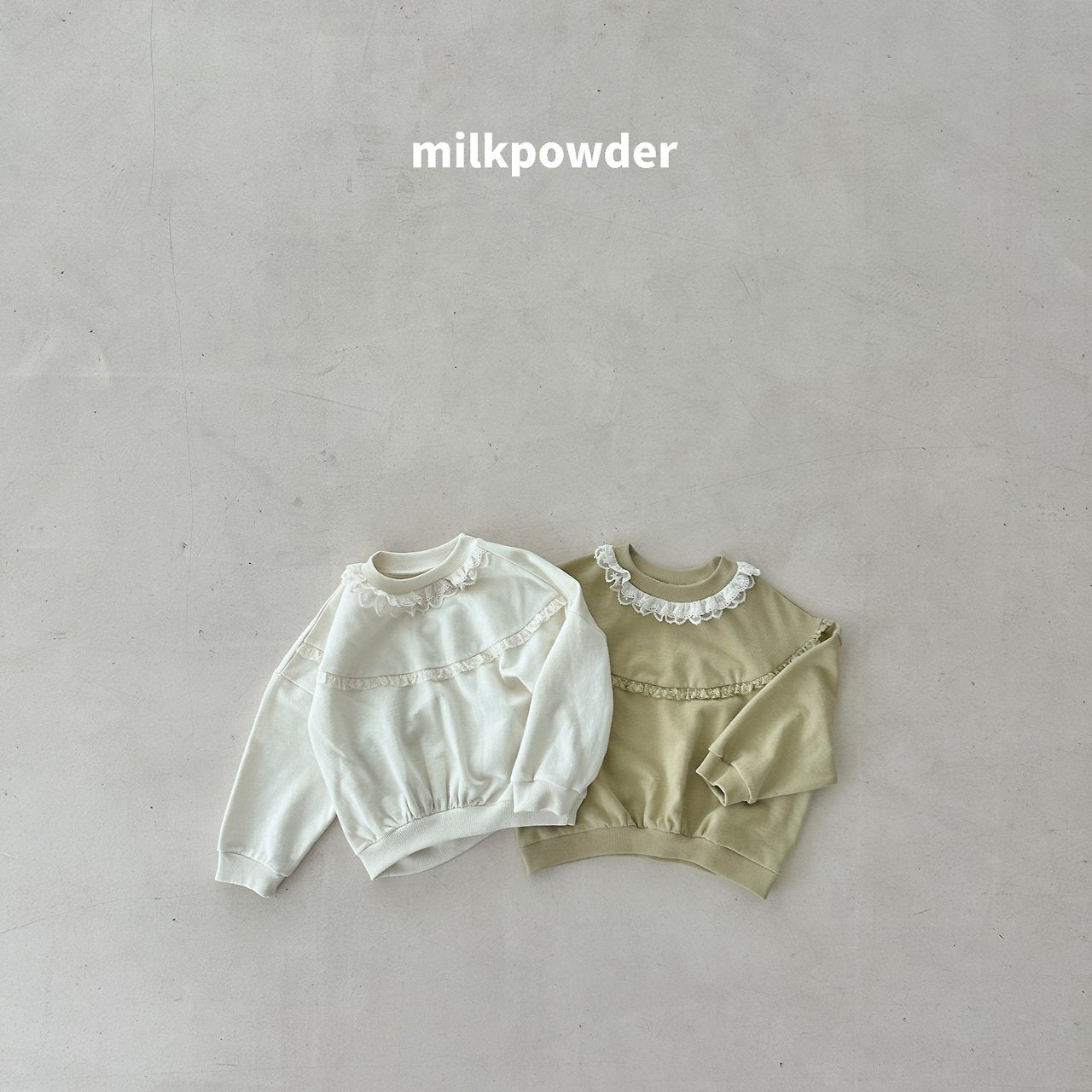 ［milk powder］Olive lace mtm