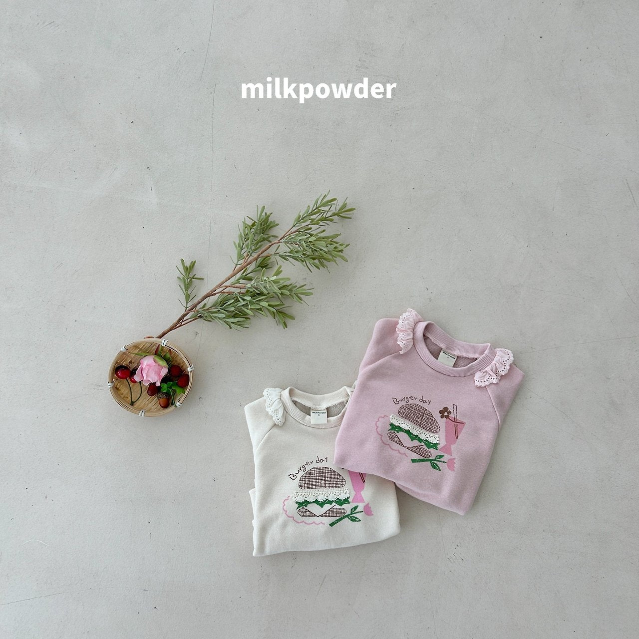 ［milk powder］Burger lace mtm