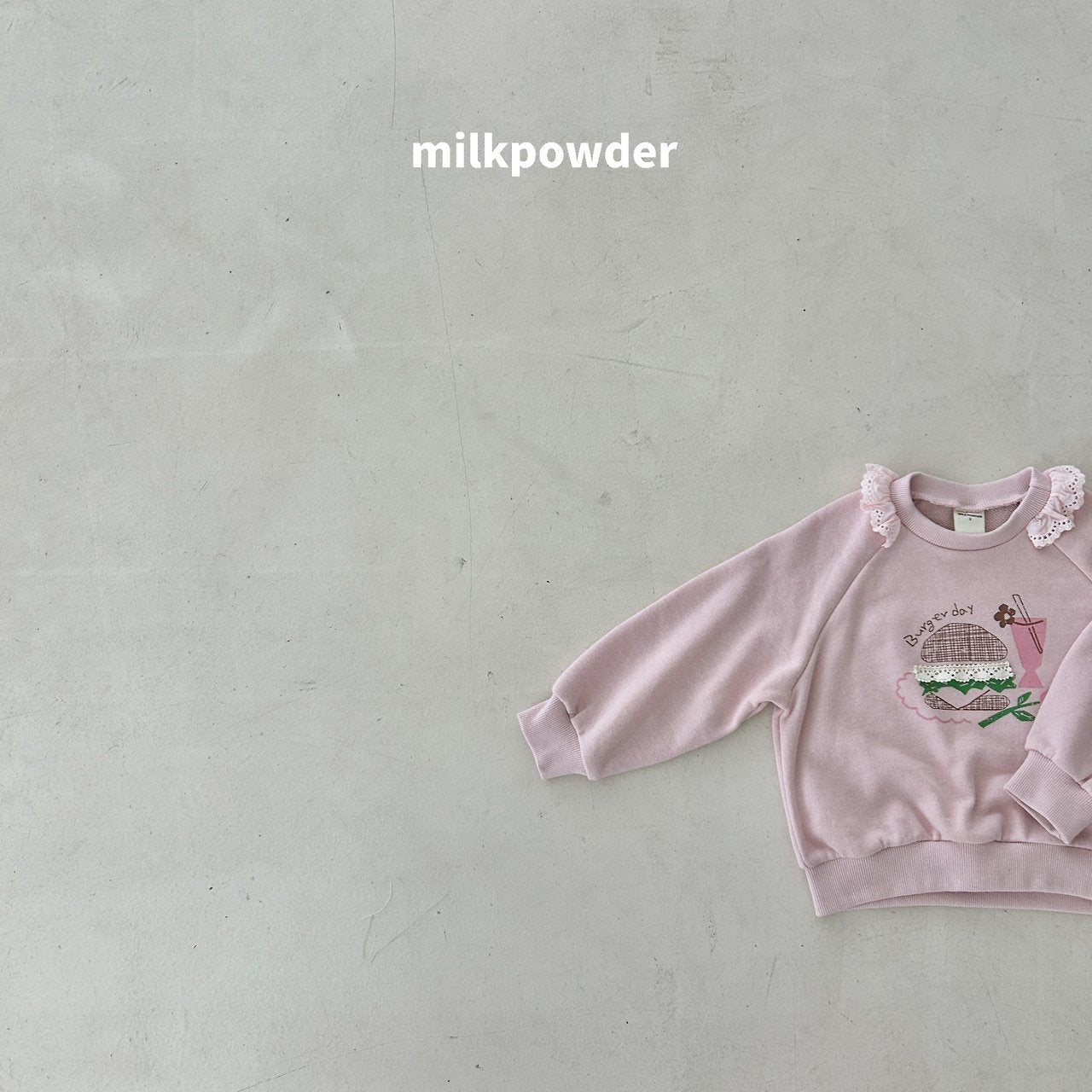 ［milk powder］Burger lace mtm