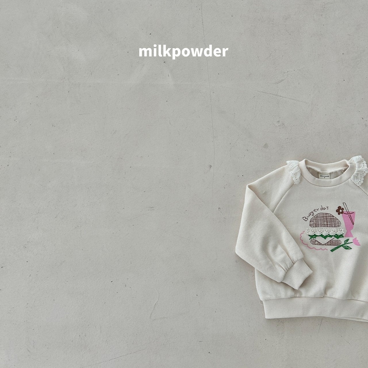 ［milk powder］Burger lace mtm