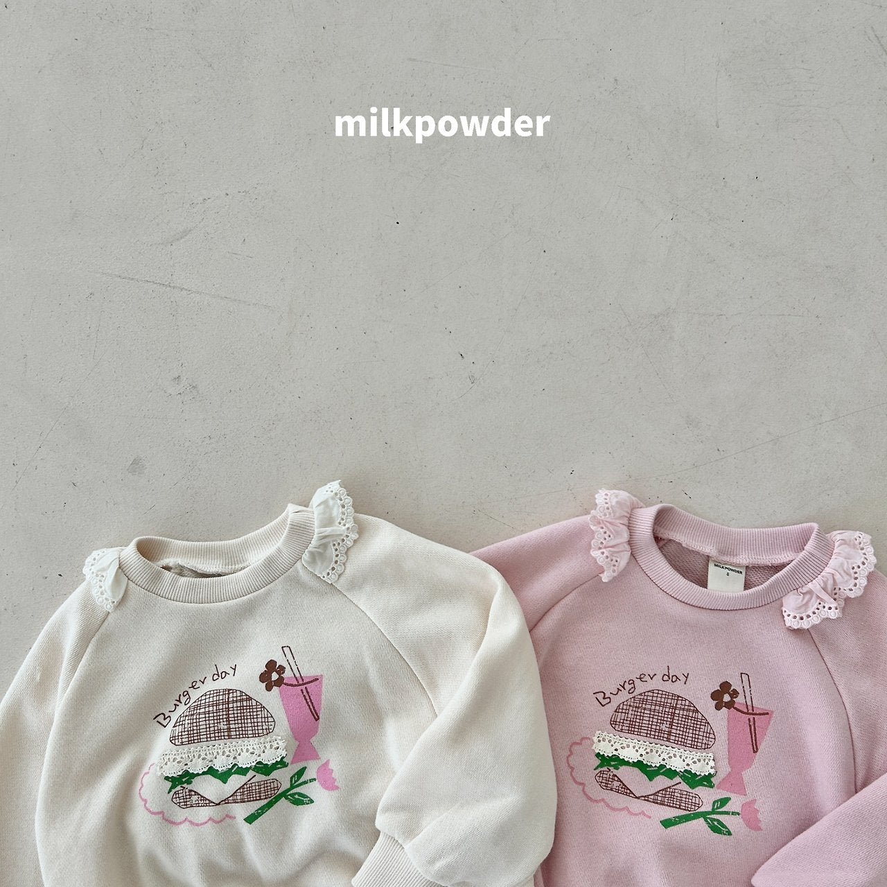 ［milk powder］Burger lace mtm