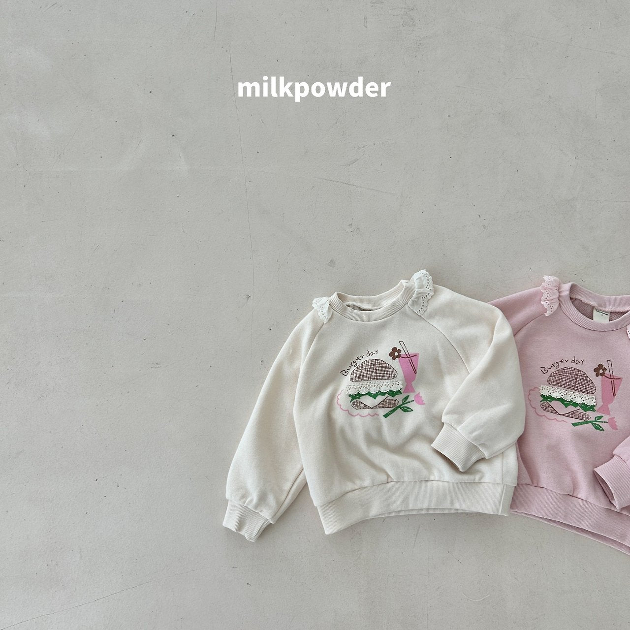 ［milk powder］Burger lace mtm