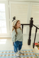 ［milk powder］Checks denim pants