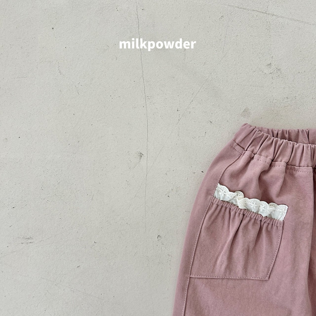 ［milk powder］Pocket lace pants