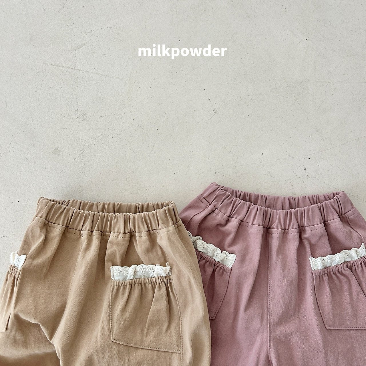 ［milk powder］Pocket lace pants