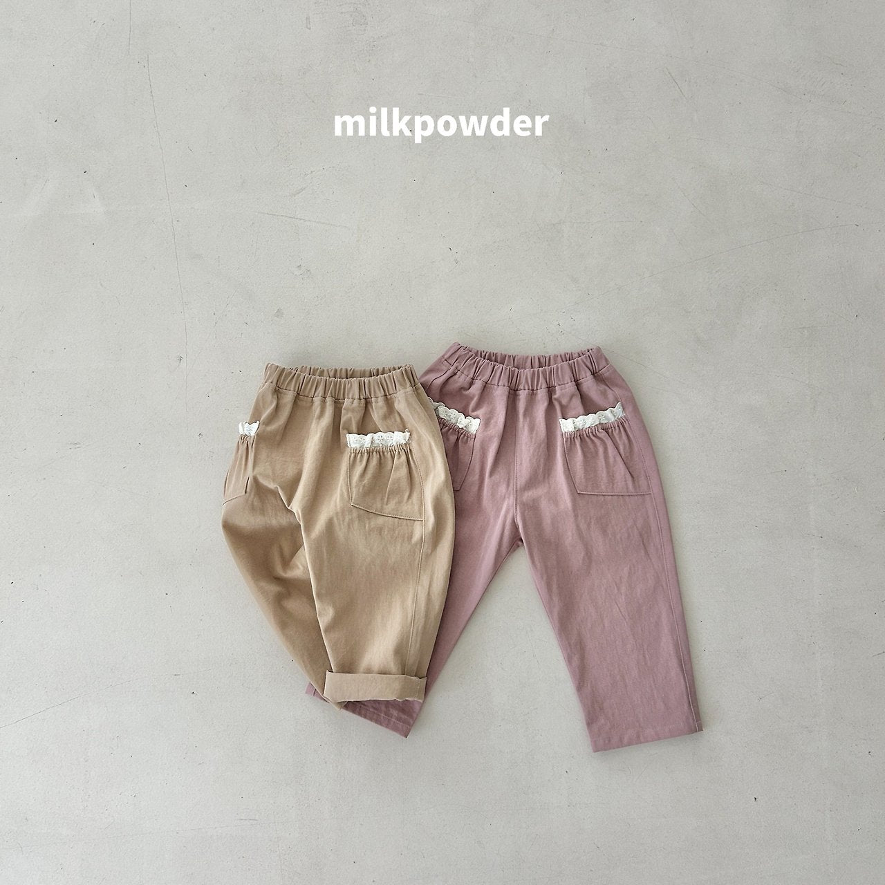 ［milk powder］Pocket lace pants
