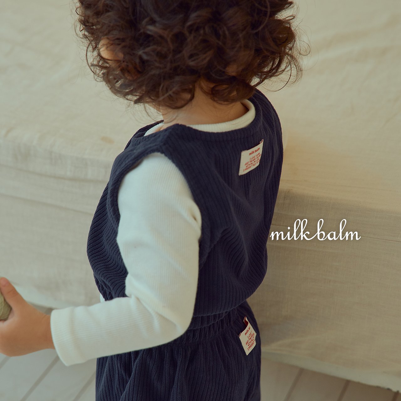 ［milk balm］Dui button vest