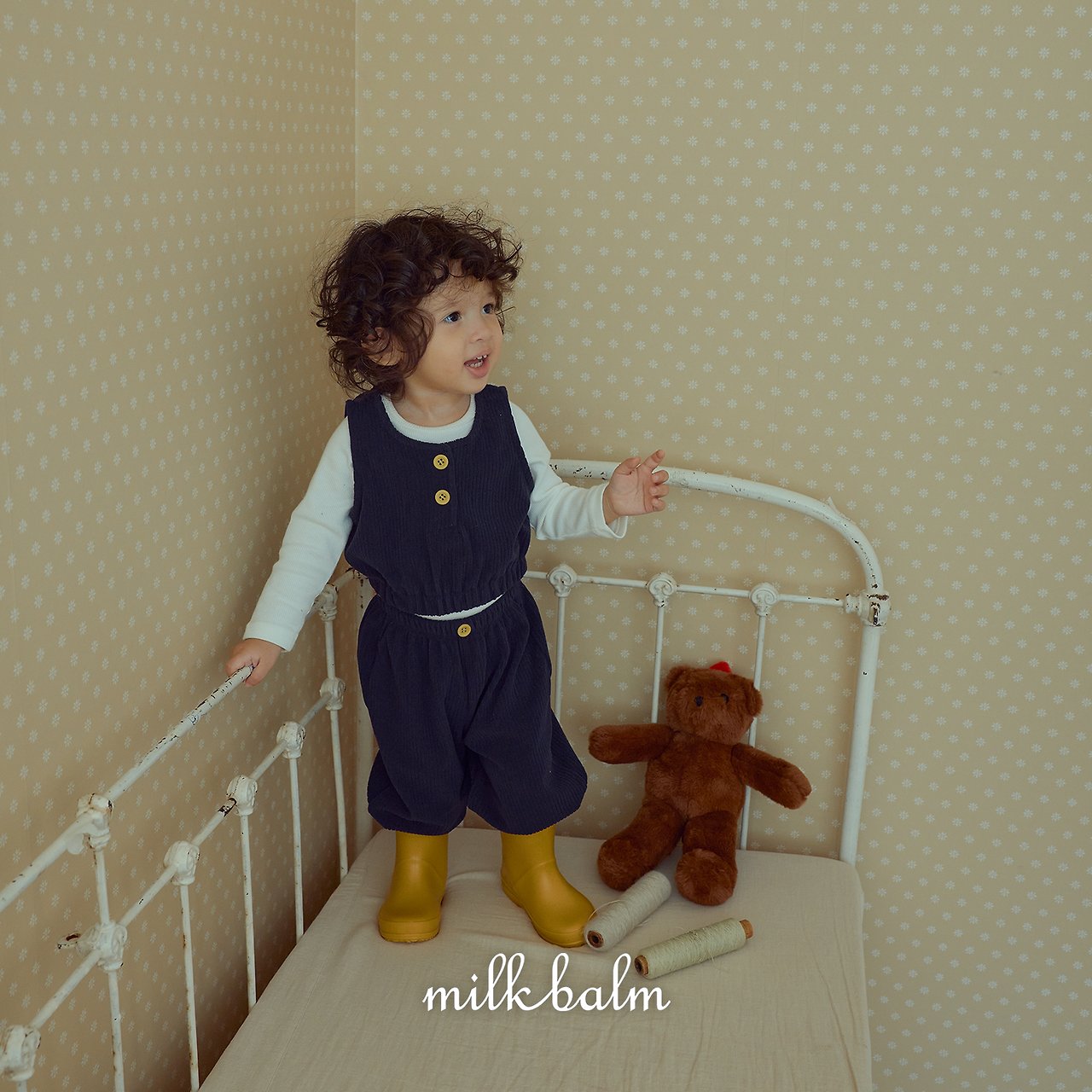 ［milk balm］Dui button vest