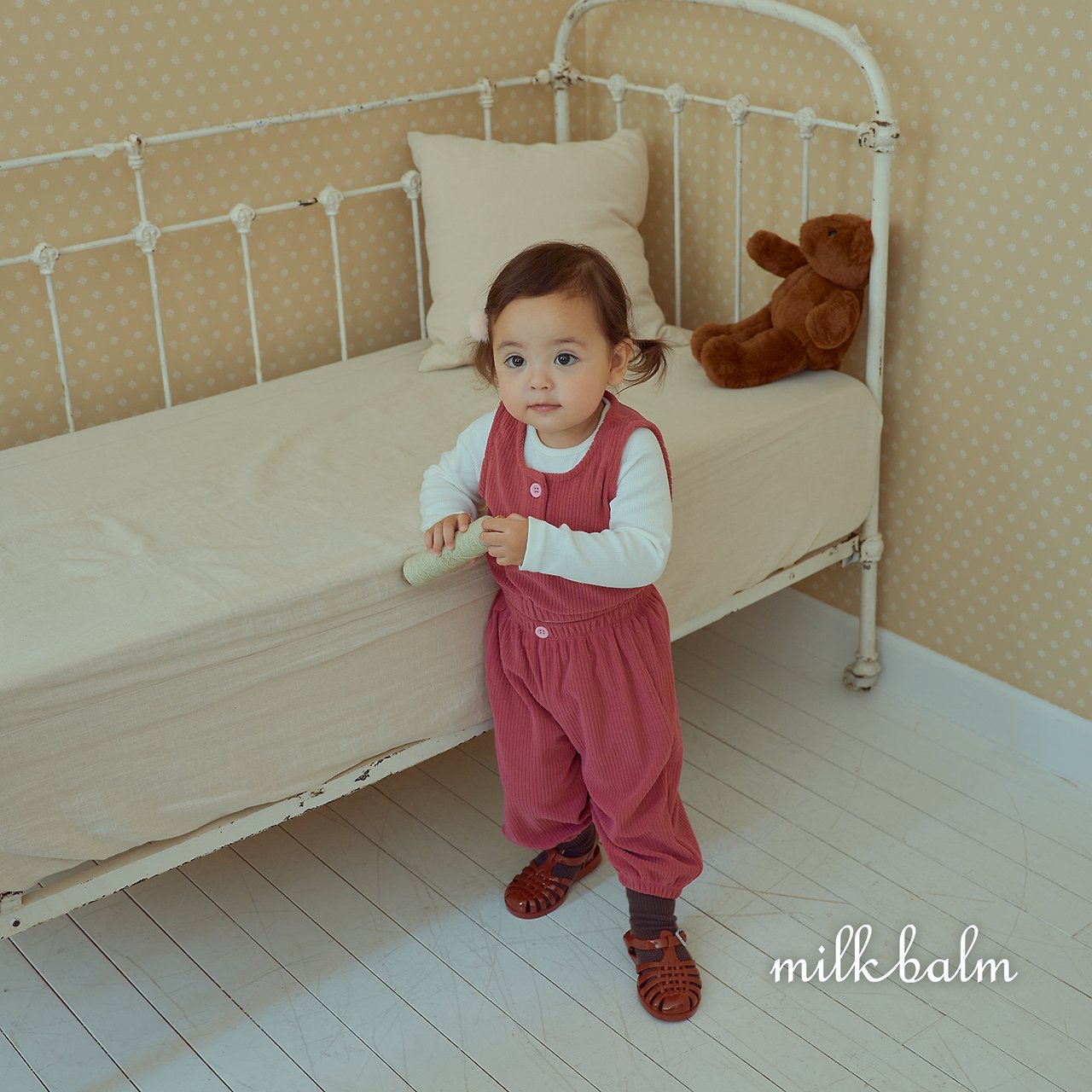 ［milk balm］Dui button vest