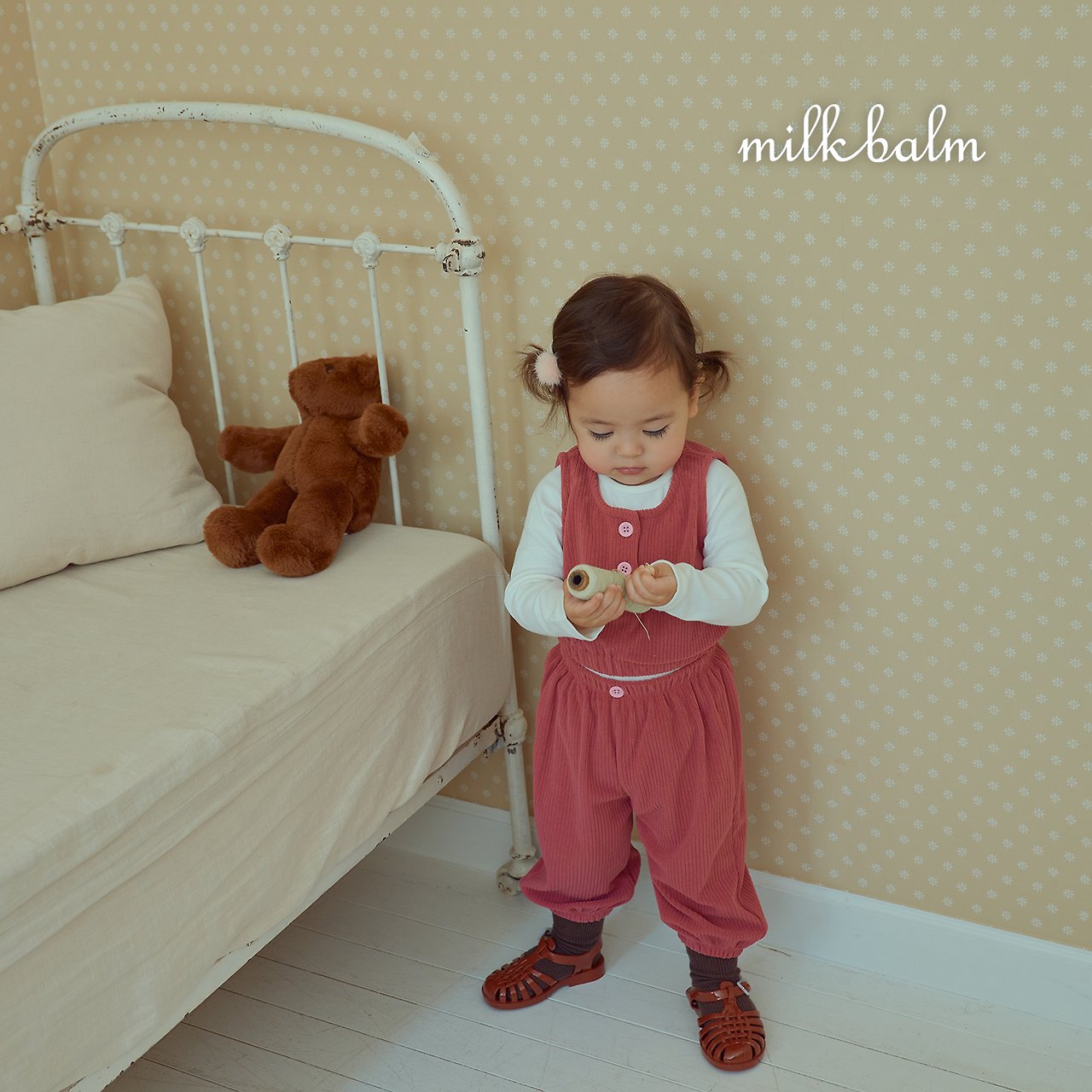 ［milk balm］Dui button vest