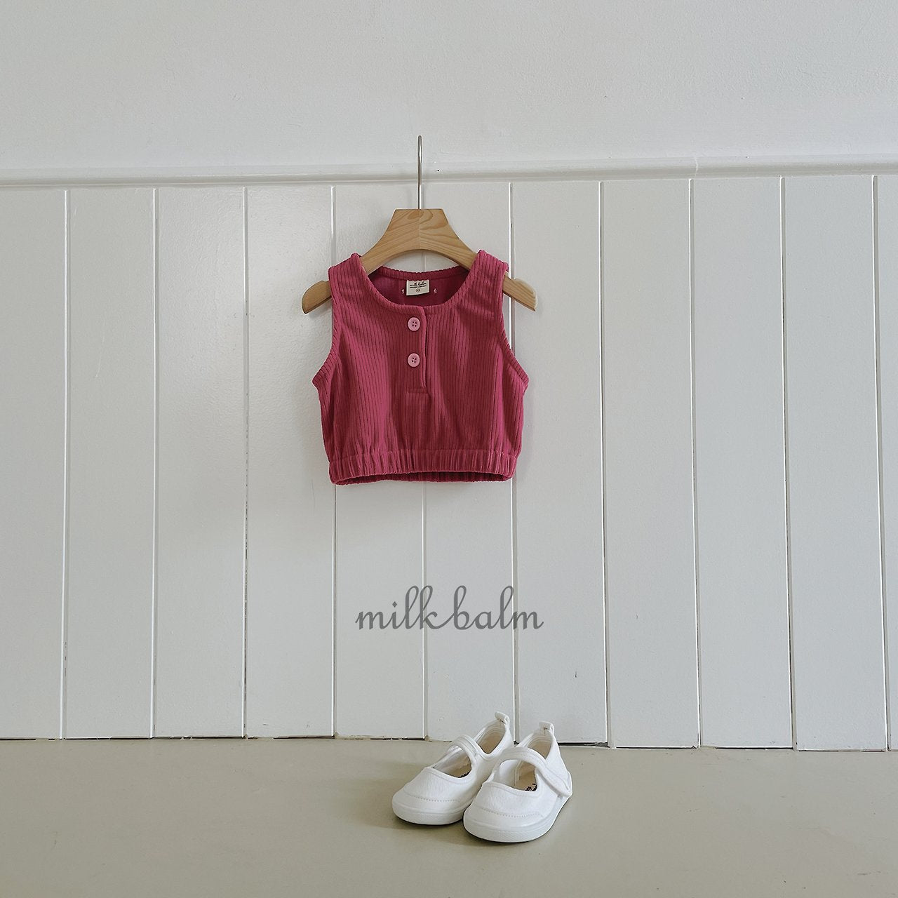［milk balm］Dui button vest