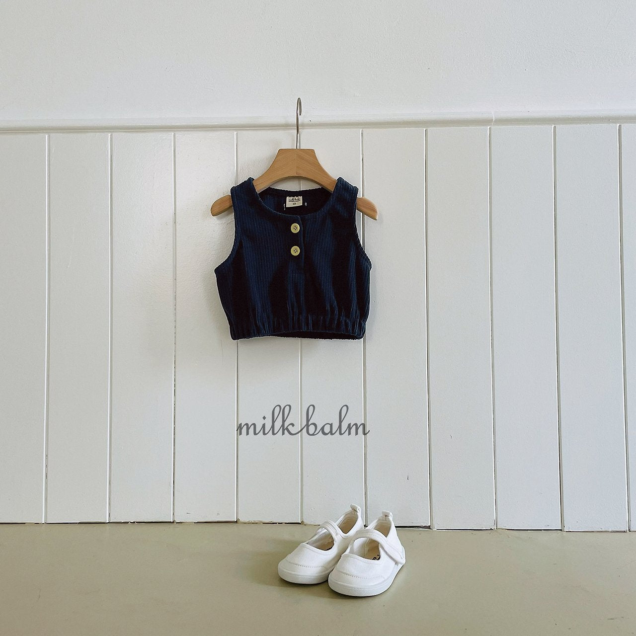 ［milk balm］Dui button vest