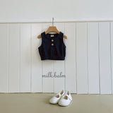 ［milk balm］Dui button vest