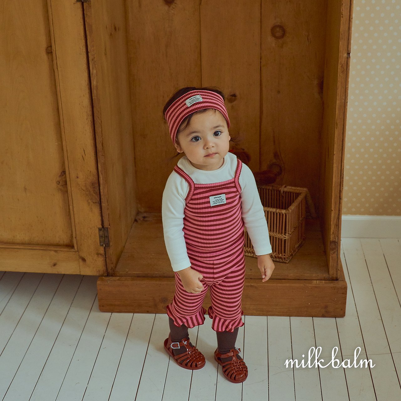 ［milk balm］Lollipop stripe pants