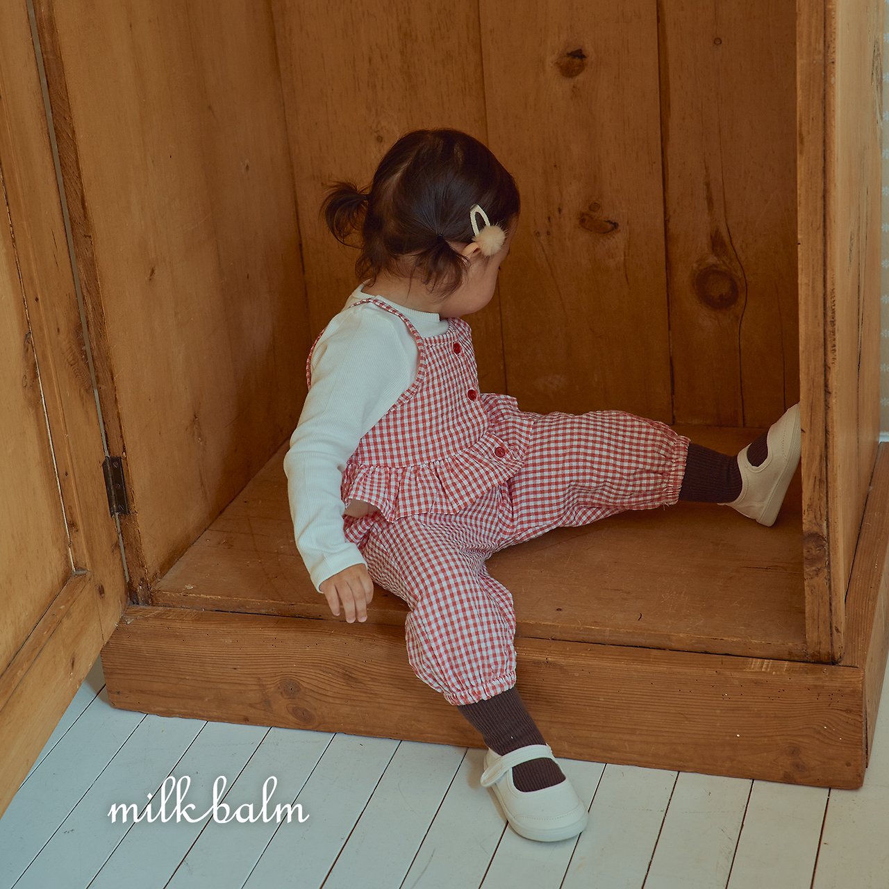 ［milk balm］Candy check pants