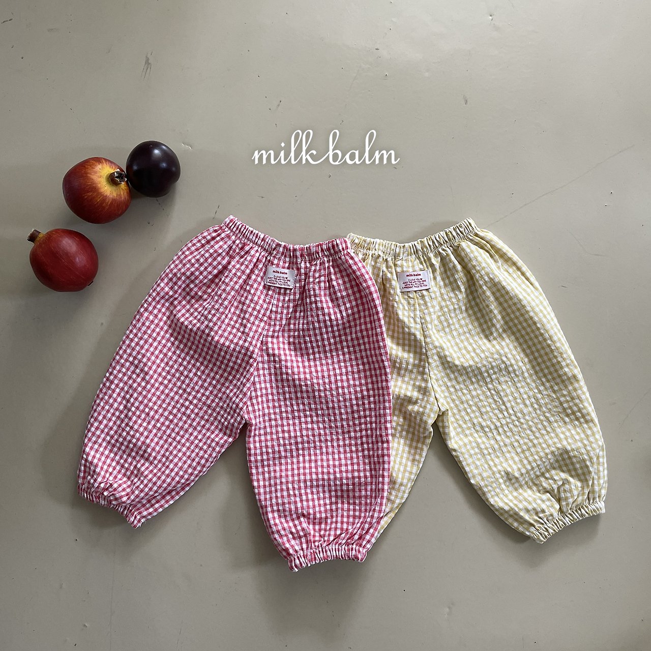 ［milk balm］Candy check pants