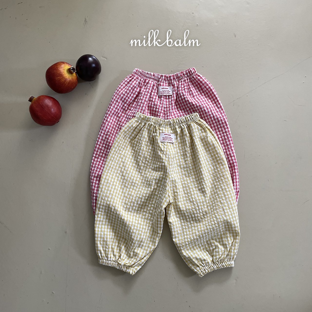 ［milk balm］Candy check pants