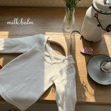 ［milk balm］Cross eyelet tee